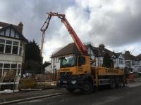 Concrete pouring of ground floor